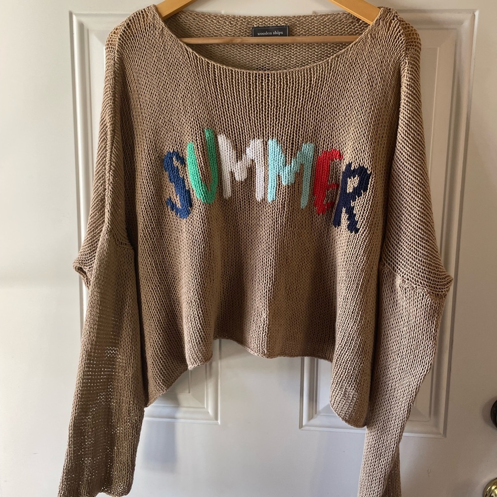 Wooden ships knit sweater